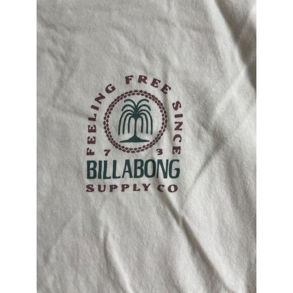 Vintage Billabong Mens medium T-Shirt White Short Sleeve Crewneck Tee - Picture 4 of 6